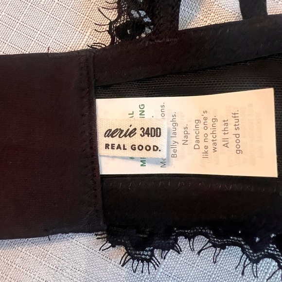 Aerie Real Power Black Lace Bra - 34DD - Picture 3 of 5
